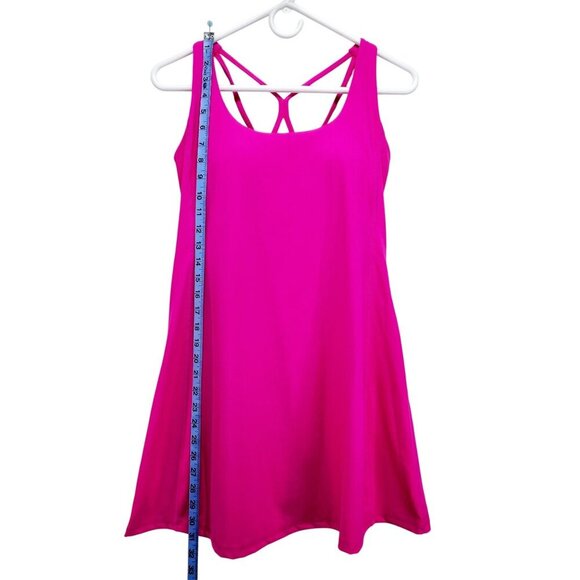 Womens Hot Pink Sleeveless Sports tenis Dress  Strappy Back  tenis Size M - Picture 4 of 11